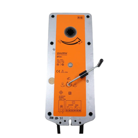 Badass Bf24 Damper Actuator And Valve Controller Ac Dc 24 Volt With 12 Nm To 18 Nm Torque For Industrial Hvac top view of actuator with controls