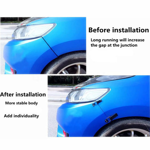 Two Pack Front Bumper Hook Lock Clips Universal Quick Release Bumper Trunk Clips Self Adhesive Fasteners for Cars