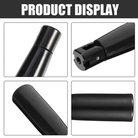 Black Foldable Crank Handle With Rotating Ergonomic Grip M6 Screw Base For Lathe Drill Press Machine Tools Serious Torque Control Knuckle Saving Build Straightforward Install Hella Comfortable Grip Daily Workhorse Tool