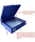 Open Pro Grade UV Exposure Unit For Silk Screen Printing Light Box With 12 LED Tubes, 24x28 Inch Screen Area, Blue Finish