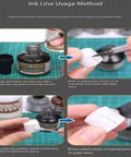 Demonstration of using Next Level Panel Wash Liner Fluid For Model Kits And Military Dioramas, applying with ink pen, 40ml bottle
