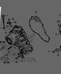 Diagram of Honda OEM Gear Change Switch Assembly for 2016-2022 SXS1000M3P M5D M5P35759-HL4-003 Replacement Part