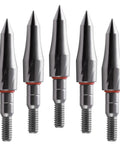 Top Notch Stainless Steel Archery Field Points Pack Of 12, 100 125 150 200 Grain Weights, close-up of tips