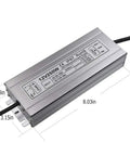 Beefy 250W 12V DC LED Driver Power Supply For Outdoor Use IP67 Waterproof Transformer shown with dimensions