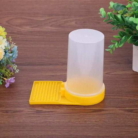 2 Pack Beekeeping Water Dispenser For Beehive Entrance And Bee Drinking Nest, Durable Plastic Hydration Feeder, Yellow Base