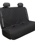 Heavy Duty Waterproof Bench Car Seat Cover Protector For Dogs Nonslip Universal Fit For Cars Trucks And SUVs, black quilted fabric