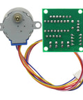 Two Pack 5V 4-Phase 28BYJ-48 DC Stepper Motor and ULN2003 Driver Board for Arduino Raspberry Pi projects shown