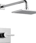 Vero 14 Series Rain Shower Faucet Trim Kit With Chrome Shower Head And Handle, Valve Trim Kit, Chrome Finish, Valve Not Included