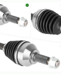 Nissan Front CV Axle Shaft Assembly Two Piece Set For Altima 07 To 12 With Automatic CVT Transmission 2013 Altima Coupe And Rogue FWD Models 08 To 13 And 14 To 15 Rogue Select Direct Fit Replacement, front CV axle boot and splined shaft