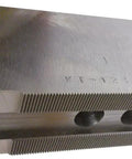 Flat Soft Chuck Jaws for 12 Inch CNC Lathe Chucks, 3 Inch Tall, Set of 3 Pieces, 5mm 60 Degree Serrations, Hardenable 1050 Steel
