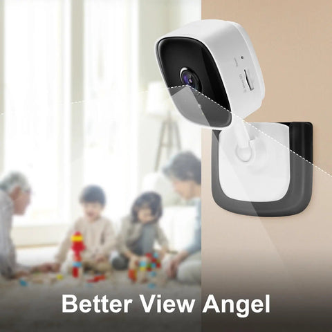 Rock Solid Self Adhesive Tapo Camera Mount 4 Pack Wall Bracket For Tp Link C100 C111 Security Cam Holders mounted on wall.