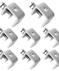 8 Pack 1 Inch C Clamp Set, Heavy Duty 304 Stainless Steel Tiger Clamps With Stable Wide Jaw Opening And I Beam Design, Pro Grade