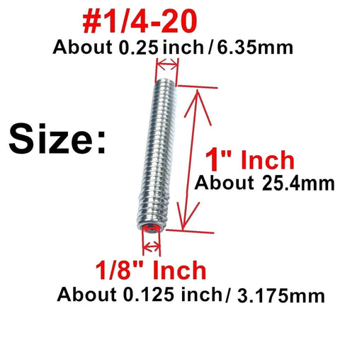 20-Piece 1/4-20 By 1 Inch Stainless Steel Hex Socket Set Screws With Allen Head Grub Style 304 Stainless Steel Includes 1/8 Inch Allen Wrench Beefy Heavy Duty Fasteners For Machinery Furniture And DIY Projects dimensions