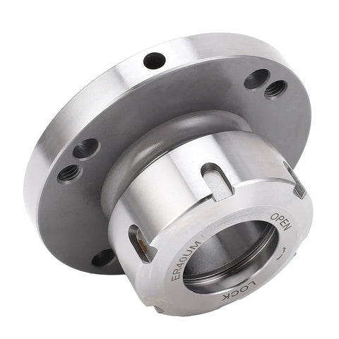 ER40 Collet Lathe Chuck For Lathe And CNC Milling, Carbon Steel Compact Replacement 100mm Diameter Clamping Collet Holder