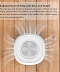 Desk Side Electric Cup Warmer And Cooler Fast Freeze Tech With Auto Shut Off waterproof build on wooden surface.