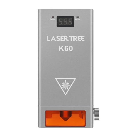 Front view of 60W Diode Laser Cutter Module For Laser Engravers With Air Assist, Beast Power For Fast Cutting And Precision.
