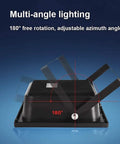 Multi-angle view of Top Tier Solar Led Flood Light With Remote Trigger And Smart Motion Detector For Driveway And Fence, Super Bright Ip66 Weather Proof Outdoor Security Lamp That Slaps.