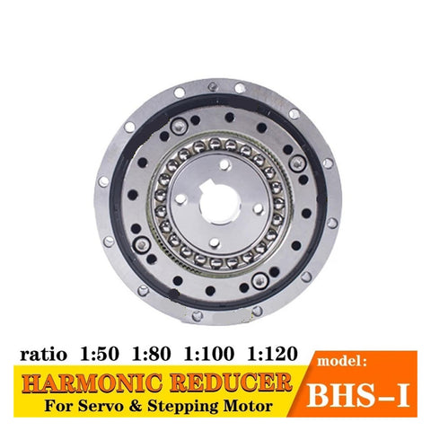 Next Level Precision Flat Type Harmonic Drive Reducer Gearbox HST14 17 20 25 32 Series industrial gearbox with angular profile.