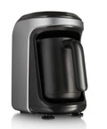Hatır Hüp Turkish Arabic Coffee Maker In Anthracite Finish, 60cc Per Cup, 5 Cup Capacity, 300cc Total Brew, side view