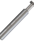 HSS T-slot end mill, unfinished, 10mm x 2mm x 60mm, 6-flute, center-cutting, side view