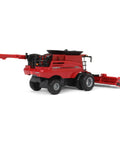 1/64 Axial-Flow 8260 Combine Diecast Model With Folding 4412F Corn Head And 40Ft Draper Head, side view, extended auger