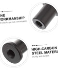 Close-up of Five Pack Barn Door Track Spacers Hardware Kit For Sliding Barn Doors, showing fine workmanship and high-carbon steel material.