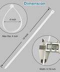 Image showing dimensions of Heavy Duty White Zip Ties 14 Inch Pack Of 100 Ultraviolet Resistant Nylon 66 Cable Ties For Outdoor Use.