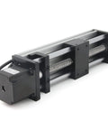 150mm Effective Stroke Linear Rail Guide With Dual Optical Axis, SFU1605 Ballscrew, Nema 23 Stepper Motor, CNC Router Ready, High Precision Linear Slide System For Accurate Milling And Carving on white background
