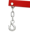 Heavy Duty Two Ton Hydraulic Engine Hoist Crane With Telescopic Boom Foldable Design close-up of hook and chain details.