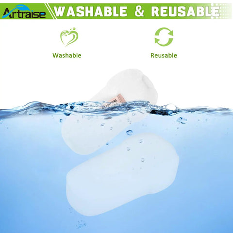 Vertex Duo Clean Stick Vacuum Filter Replacement Fits HH202 HH205 HZ2000 washable reusable foam filter in water
