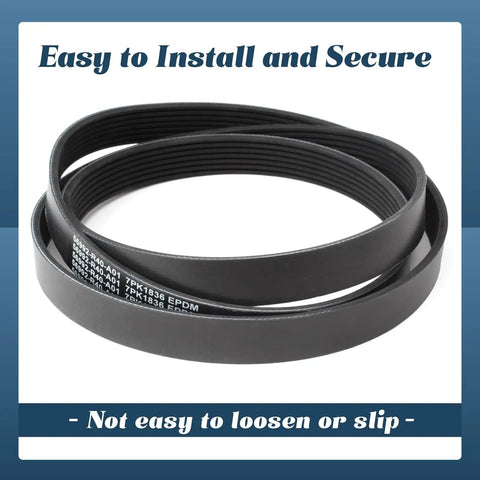 Top Grade Esttlamer Engine Serpentine Drive Belt Fits Honda Accord 2.4L V6 L4 Models with durable EPDM material.