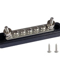 Heavy Duty 12V Power Distribution Block With Nickel Plated Brass Busbar And Tough Abs Base Beefy 4.2 Inch Battery Wire Splitter.