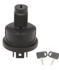 Keyed Ignition Switch With Keys Replaces TCA26088 For Z740 Z955 1550 1570 6700A 7200A 7400A 7500A 8900A 636M 648M 652B 652M 652R 661R 2020A 2030A Lawn Mowers Fits A Wide Range Of Yard Work Machines, black plastic