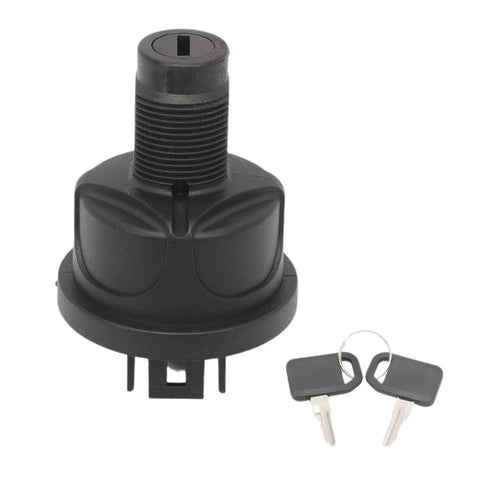 Keyed Ignition Switch With Keys Replaces TCA26088 For Z740 Z955 1550 1570 6700A 7200A 7400A 7500A 8900A 636M 648M 652B 652M 652R 661R 2020A 2030A Lawn Mowers Fits A Wide Range Of Yard Work Machines, black plastic