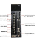 AC servo drive AASD-15A with motor power terminals and DB-25 programming port, 220V, front view