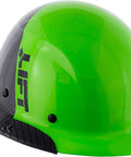 DAX Carbon Fiber Full Brim Safety Helmet 50 50 Lime Green Black Ultra Lightweight Shell For Superior Impact Protection
