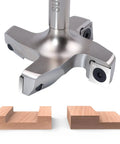 Pro Series Four Wing CNC Spoilboard Surfacing Router Bit Three Inch Cutting Diameter With One Half Inch Shank For Woodworking Milling Carbide Tipped Replaceable Blade Flat Slab Surface Tool