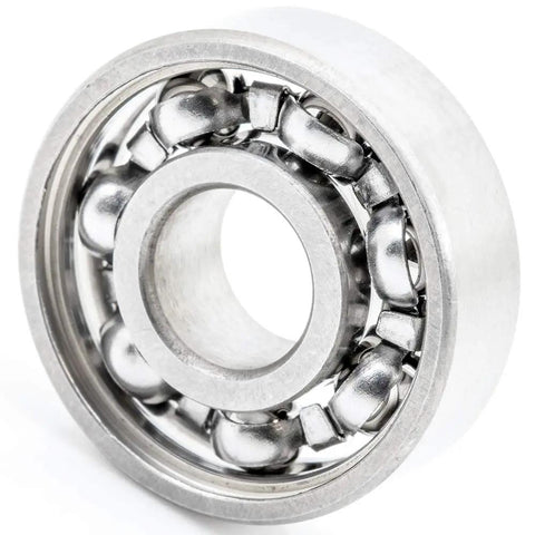 Heavy Duty 100 Pack 608 Open Deep Groove Radial Ball Bearing, 8Mm X 22Mm X 7Mm, designed for smooth rolling in skates and longboards.