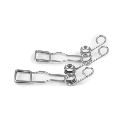 Replacement SmartHitch Torsion Spring Kit For Boss Snow Plow MSC05076 Set Of 2, close-up of metal springs on white background