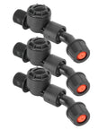Durable G3/8 DN10 Spray Nozzles for Agricultural Irrigation, pro grade sprayer for fruit trees and crops, heavy duty plastic, set of 3