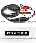 Must Have 9.8 Feet OBD II Vehicle ECU Emergency Power Supply Cable Memory Saver 2 In 1 Car Diagnostic Cable with Clips