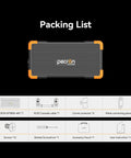 Packing list for Massive 3840Wh LiFePO4 Expansion Battery showing components and accessories included with the battery kit.