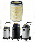 Vacuum Filter Cartridge Assembly VKHF001 For Vacmaster Industrial VK811PH And VK1011SIWTH with industrial vacuums shown below