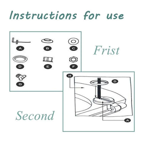 Instructions for use of Heavy Duty Slow Close Toilet Seat Cover with diagram for installation and parts labeled.