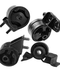 Ford Escort 1991 1996 Engine Transmission Mount Kit Front Engine Mount Right Engine Mount Left Transmission Mount Rear Transmission Mount Replacement Set For A Beefed Up Ride And Smoother Vibration Free Driving, black rubber mounts