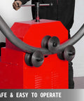 Electric Pipe Bender Kit With Nine Round And Eight Square Dies 1.5KW 110V Copper Coil Motor, operation detail with bending pipe.