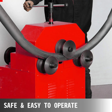 Electric Pipe Bender Kit With Nine Round And Eight Square Dies 1.5KW 110V Copper Coil Motor, operation detail with bending pipe.