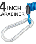 Close-up of Trailer Breakaway Switch With 5 Ft Coiled Cable And Heavy Duty Carabiner RV Camper Emergency Electric Brake Activation