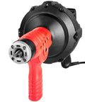 Auto-Feed Handheld Drain Auger With 25 Ft Replaceable Cable, 300W Electric Cord, Flexible Snake Clog Cleaner With LED Light