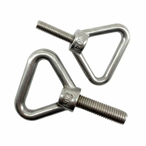 Triangle Lifting Eyebolt 8mm Thread 30mm Long Shank 304 Stainless Steel Anti Corrosion Wear Resistant Heavy Duty Tough As Nails Lifting Eye Bolts For Machines Marine Indoor Outdoor Use 4 Pack